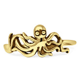 Octopus Ring Oxidized 925 Sterling Silver