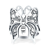 Butterfly Ring Oxidized Solid 925 Sterling Silver