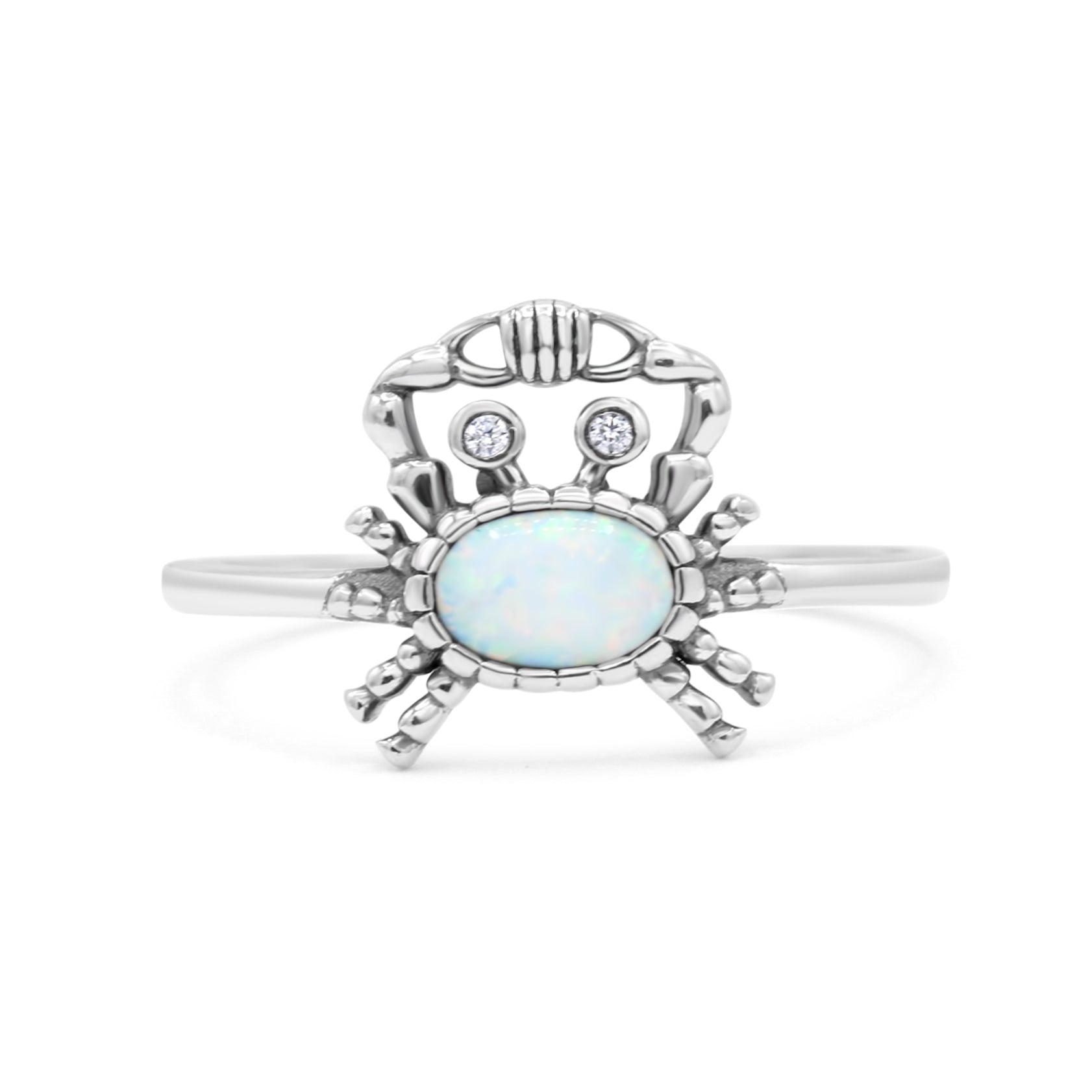 Abaodam crab ring blue stone ring diamond ring fashion jewelry for women  diamond band rings for women blue rings for women gemstone rings for women  finger rings apparel alloy Miss crystal: Buy