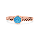 Petite Dainty Thumb Ring Round Statement Fashion Ring Oxidized 925 Sterling Silver