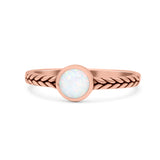 Petite Dainty Thumb Ring Round Statement Fashion Ring Oxidized 925 Sterling Silver