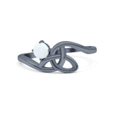 Celtic Petite Dainty Thumb Ring Round Statement Fashion Ring 925 Sterling Silver