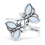 sterling silver butterfly ring