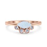 Marquise Art Deco Bridal Wedding Engagement Ring Simulated Cubic Zirconia 925 Sterling Silver