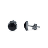 Half Ball Stud Earrings Round 925 Sterling Silver (5mm-16mm)