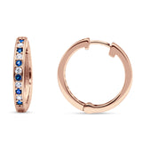 Minimalist Huggie Hoop Earrings CZ 925 Sterling Silver