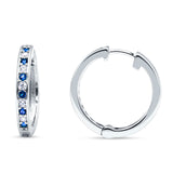 Minimalist Huggie Hoop Earrings CZ 925 Sterling Silver