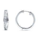 Minimalist Huggie Hoop Earrings CZ 925 Sterling Silver