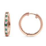 Minimalist Huggie Hoop Earrings CZ 925 Sterling Silver