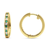 Minimalist Huggie Hoop Earrings CZ 925 Sterling Silver