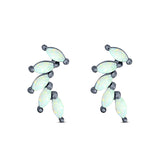 New Design Stud Earring Lab Created Marquise Opal Solid 925 Sterling Silver (13.2mm)