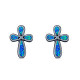 cross stud earrings