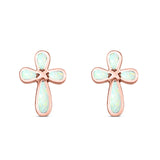 cross stud earrings