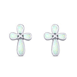 cross stud earrings