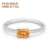 14K Gold Trendy 5.2mm G SI Diamond Engagement Wedding Ring