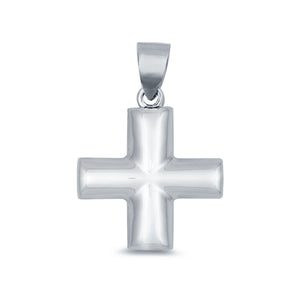Silver Cross Charm Pendant 925 Sterling Silver