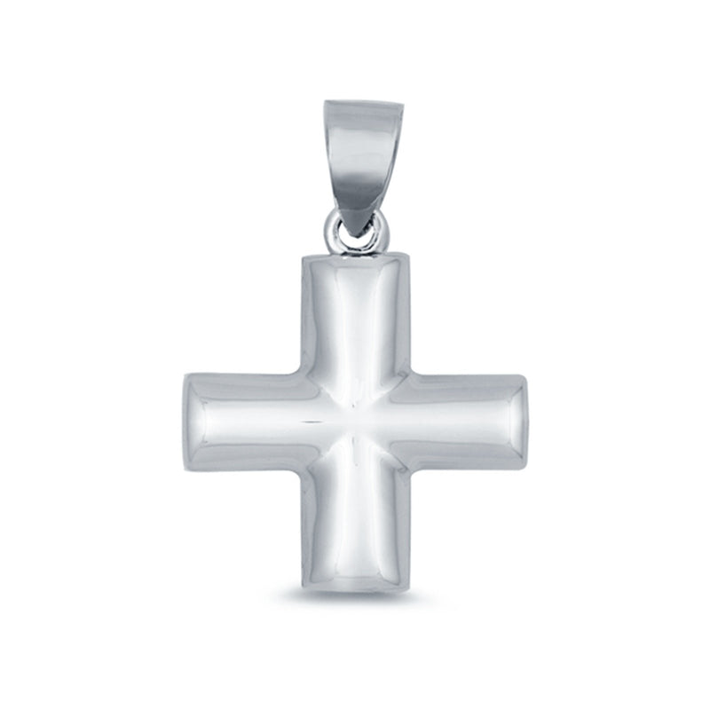 Silver Cross Charm Pendant 925 Sterling Silver