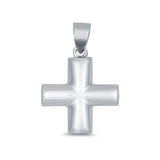 Silver Cross Charm Pendant 925 Sterling Silver