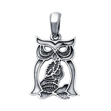 Owl Pendant Charm Fashion Jewelry 925 Sterling Silver