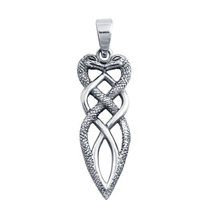 Snakes Charm Pendant 925 Sterling Silver