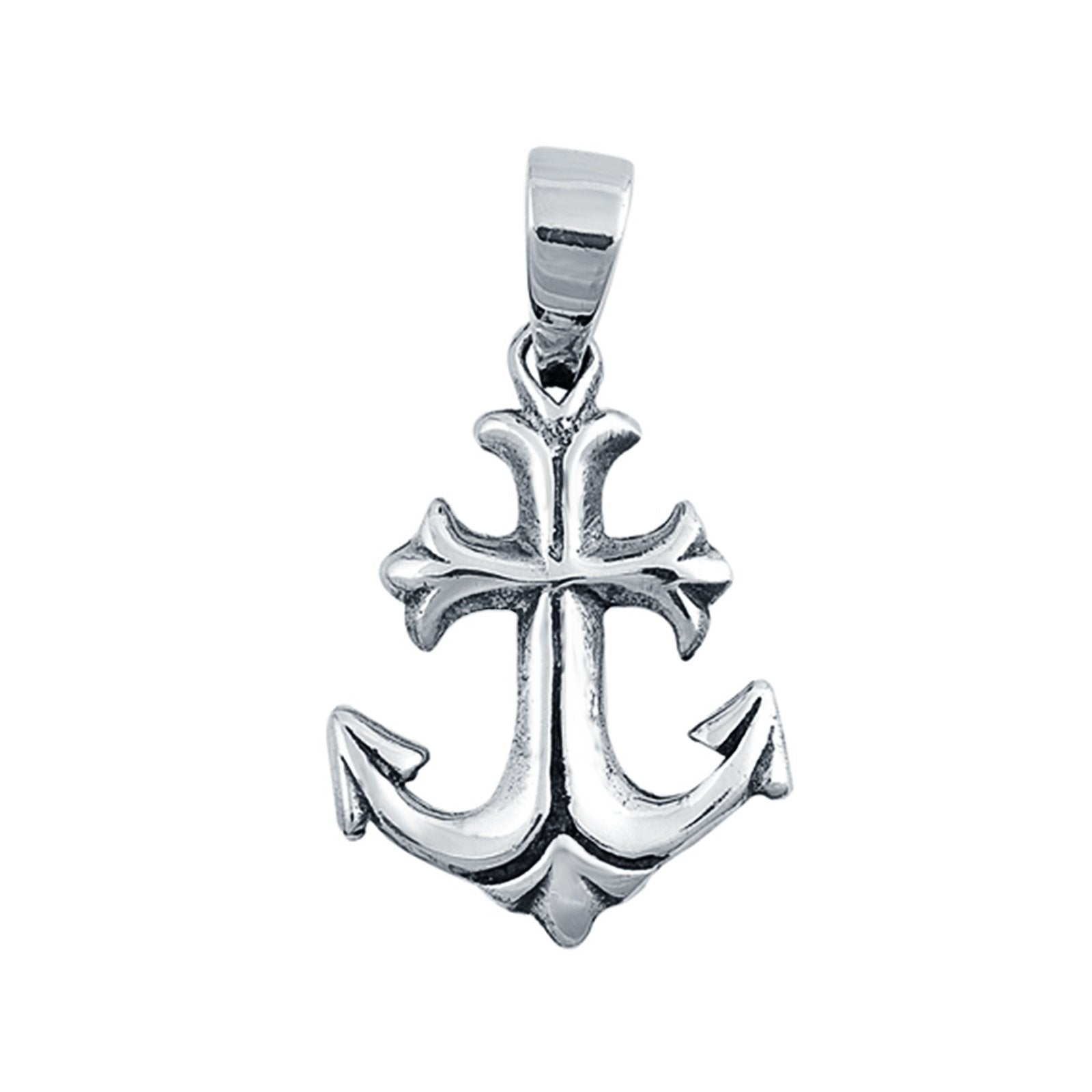 Silver Anchor Pendant Charm 925 Sterling Silver