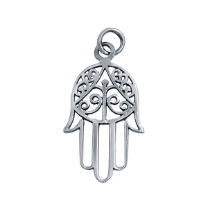 Hamsa Charm Pendant 925 Sterling Silver