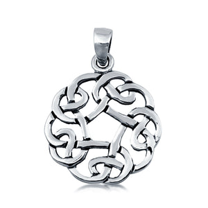 Sterling Silver Celtic Charm Pendant 925 Sterling Silver