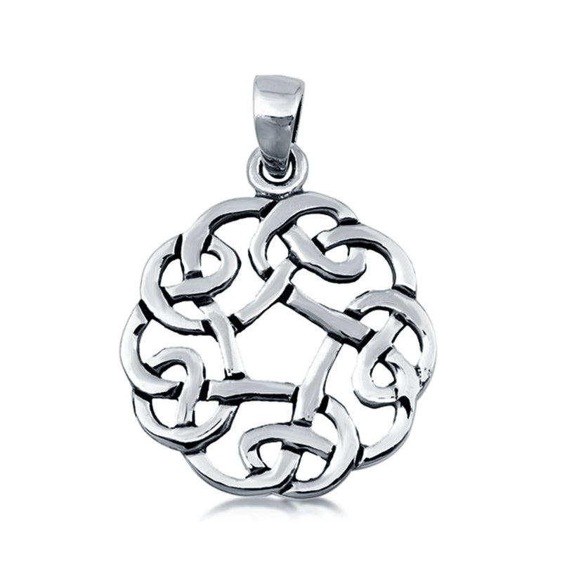 Sterling Silver Celtic Charm Pendant 925 Sterling Silver