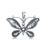 Butterfly Charm Pendant 925 Sterling Silver