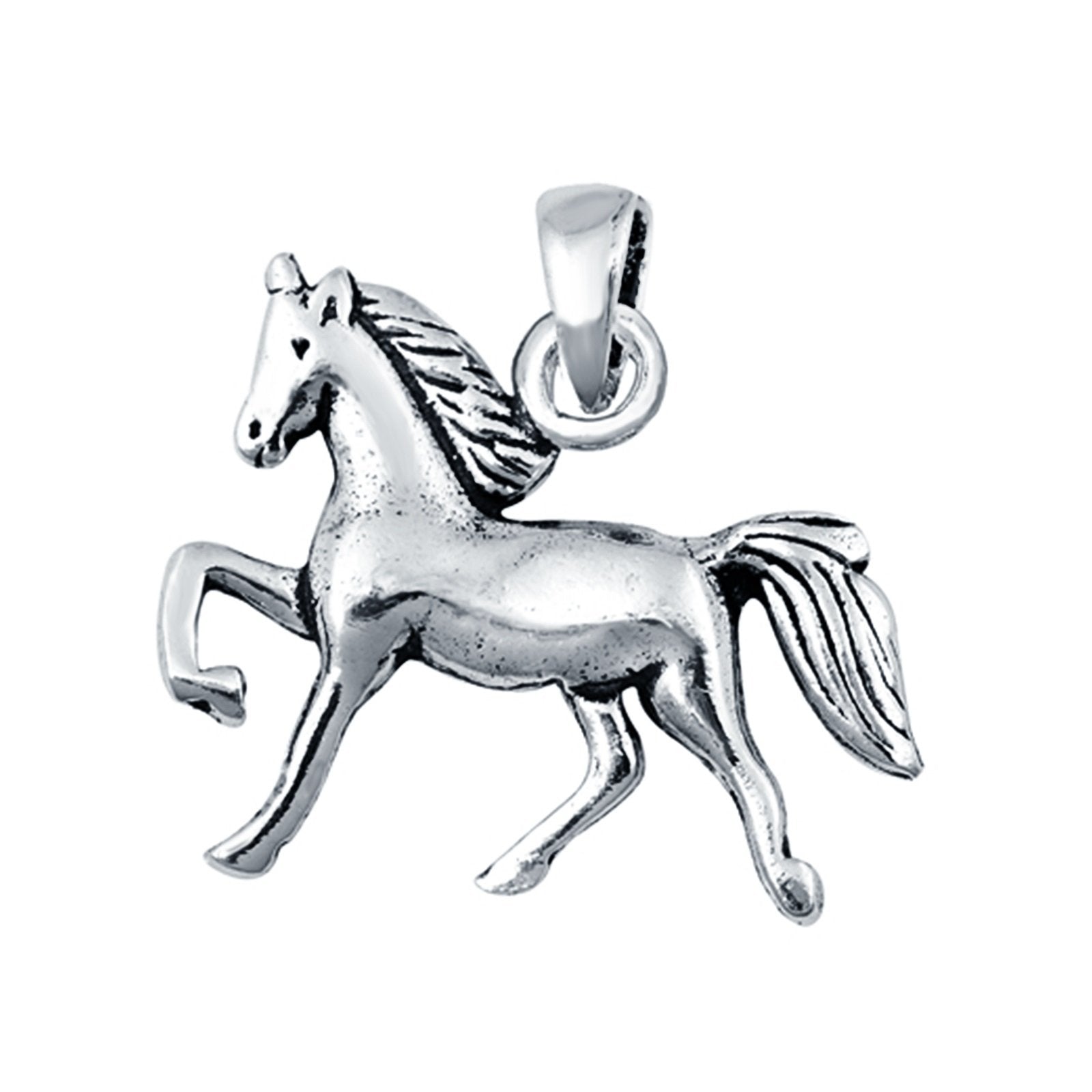 Sterling Silver Horse Pendant Charm 925 Sterling Silver