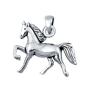 Sterling Silver Horse Pendant Charm 925 Sterling Silver