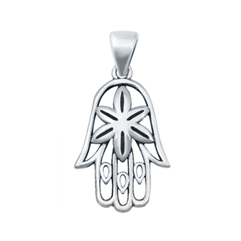 Hamsa Hand Plain Pendants 925 Sterling Silver Fashion Jewelry Gift