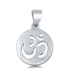 Sterling Silver Om Charm Pendant 925 Sterling Silver