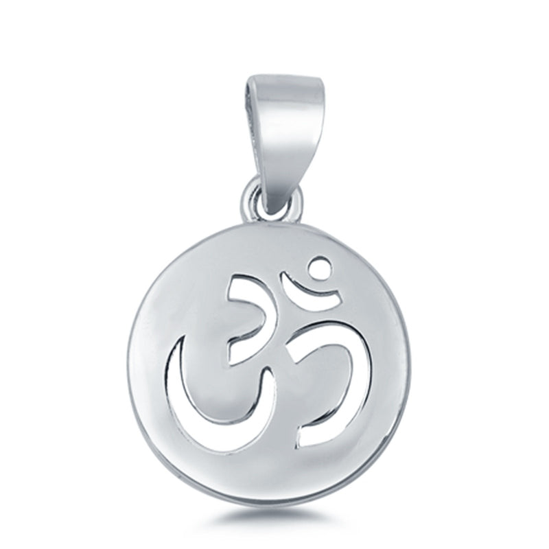 Sterling Silver Om Charm Pendant 925 Sterling Silver