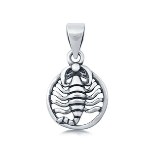 Sterling Silver Scorpion Charm Pendant 925 Sterling Silver