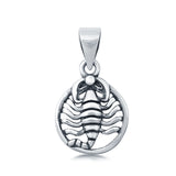Sterling Silver Scorpion Charm Pendant 925 Sterling Silver