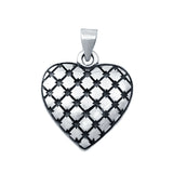 Heart Charm Pendant 925 Sterling Silver Fashion Jewelry