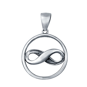 Sterling Silver Infinity Pendant Charm 925 Sterling Silver (20mm)