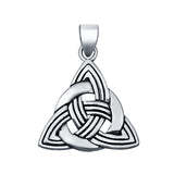 Celtic Trinity Knot Plain Pendants Charm Jewelry 925 Sterling Silver