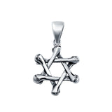 925 Sterling Silver Star Pendant Charm Fashion Jewelry