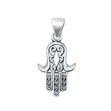Hamsa Pendant Charm 925 Sterling Silver