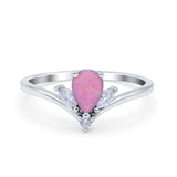 Art Deco Engagement Ring Marquise Simulated Cubic Zirconia 925 Sterling Silver