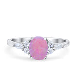 Art Deco Oval Wedding Ring Marquise Simulated Cubic Zirconia 925 Sterling Silver