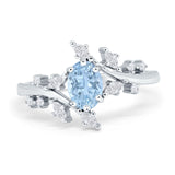 Oval Marquise Simulated Cubic Zirconia Ring 925 Sterling Silver