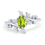 Oval Marquise Simulated Cubic Zirconia Ring 925 Sterling Silver