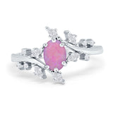 Oval Marquise Simulated Cubic Zirconia Ring 925 Sterling Silver