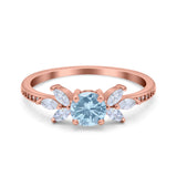 Marquise Wedding Ring Simulated Cubic Zirconia 925 Sterling Silver