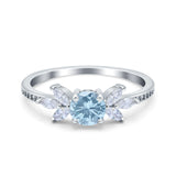 Marquise Wedding Ring Simulated Cubic Zirconia 925 Sterling Silver