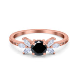 Marquise Wedding Ring Simulated Cubic Zirconia 925 Sterling Silver