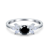 Marquise Wedding Ring Simulated Cubic Zirconia 925 Sterling Silver